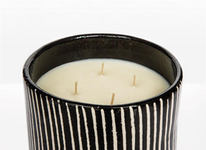 Duftkerze im ZEBRA Design - designmaroc.de