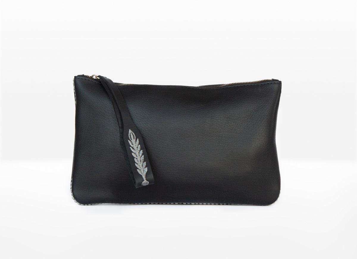 Ledertasche - Ausgehtasche - schwarz - designmaroc.de