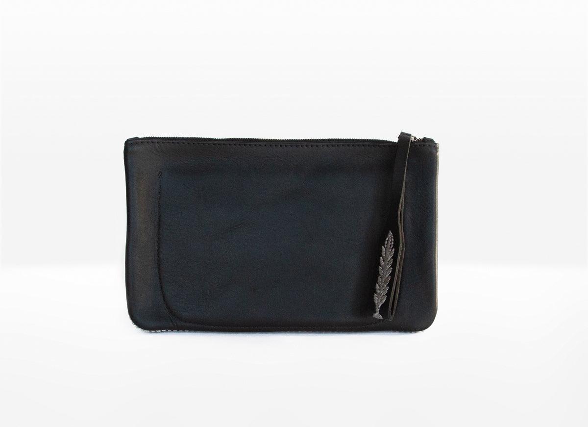 Ledertasche - Ausgehtasche - schwarz - designmaroc.de