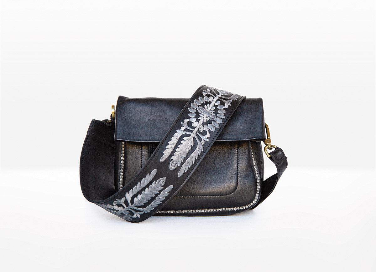 Ledertasche - Schultertasche - schwarz - designmaroc.de