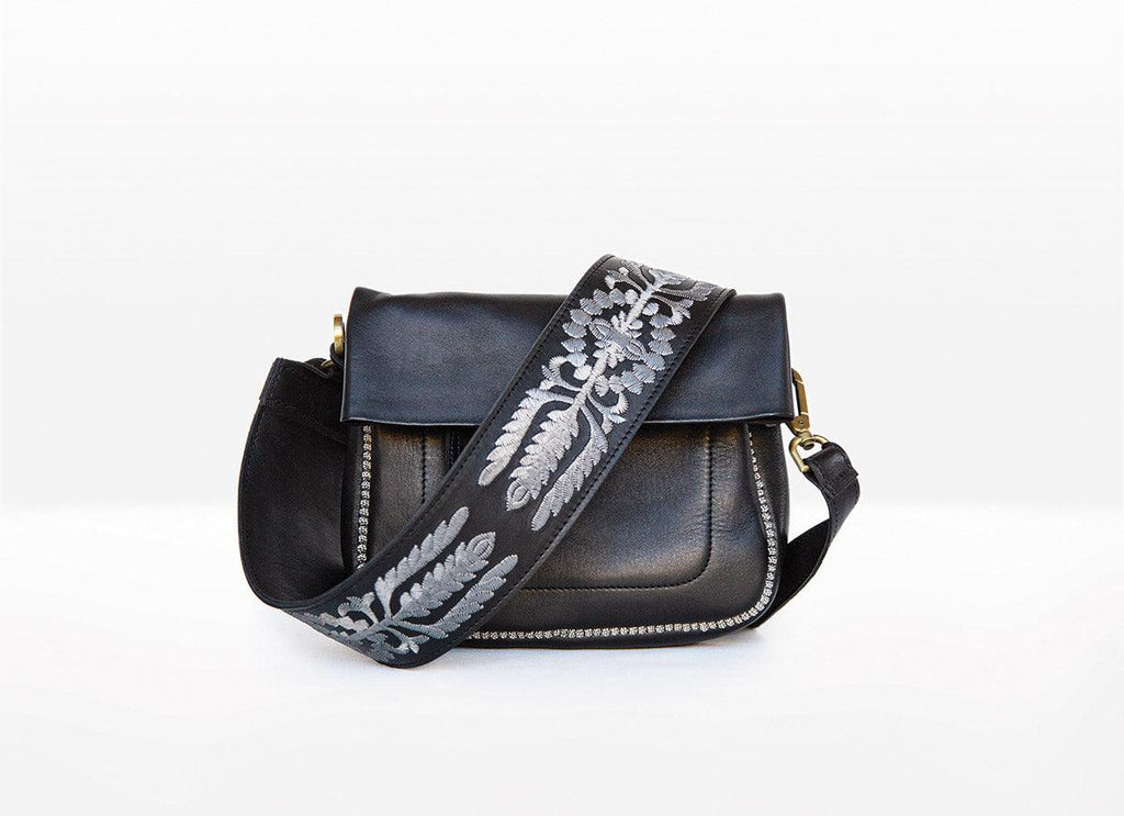 Ledertasche - Schultertasche - schwarz - designmaroc.de