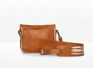 Ledertasche - Schultertasche - hellbraun - designmaroc.de